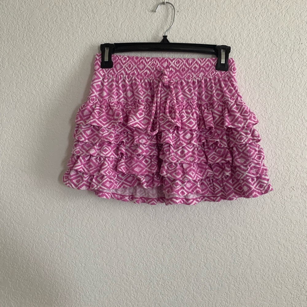 Aeropostale purple geoprint skirt size small